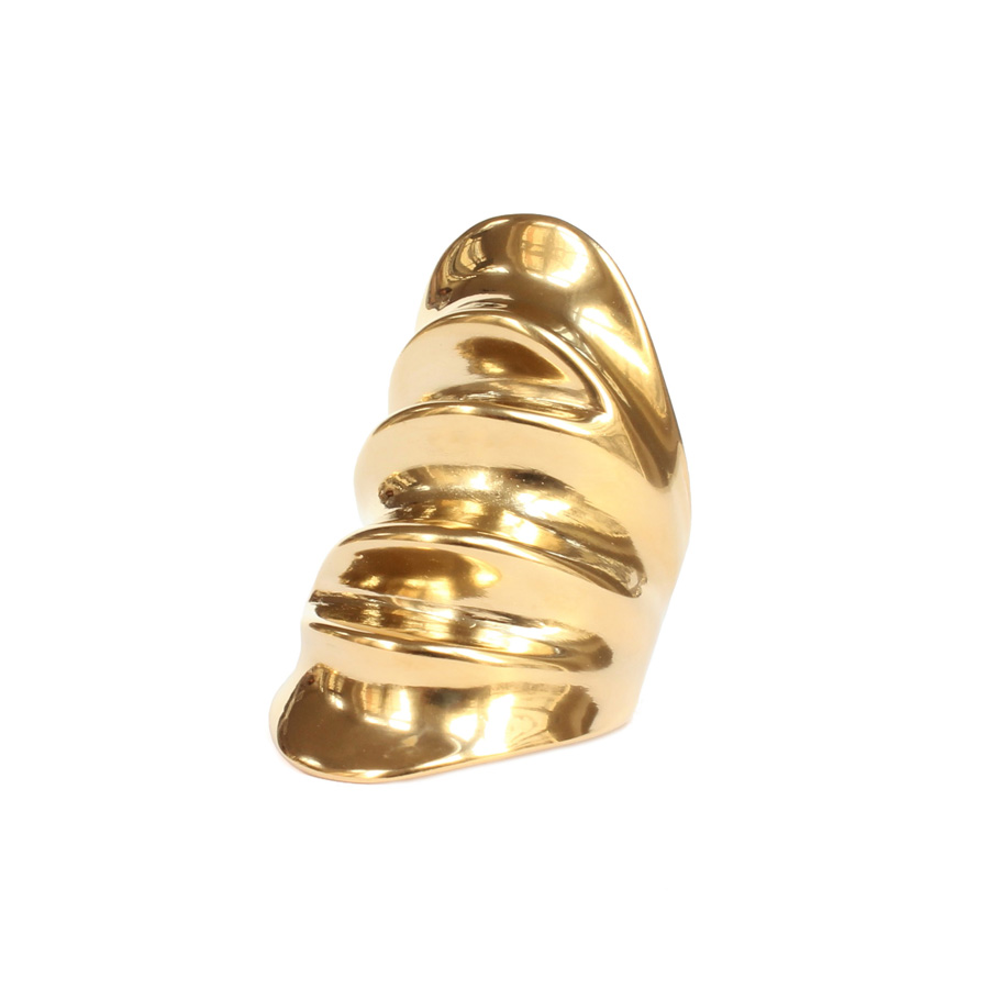 Bague double Draped