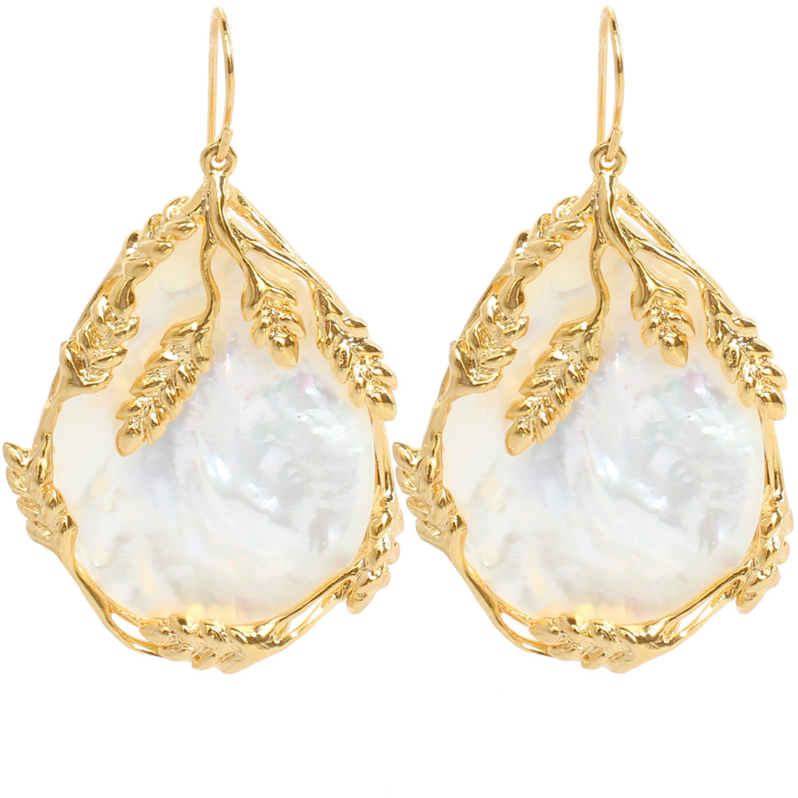 Boucles d'oreilles Françoise Nacre