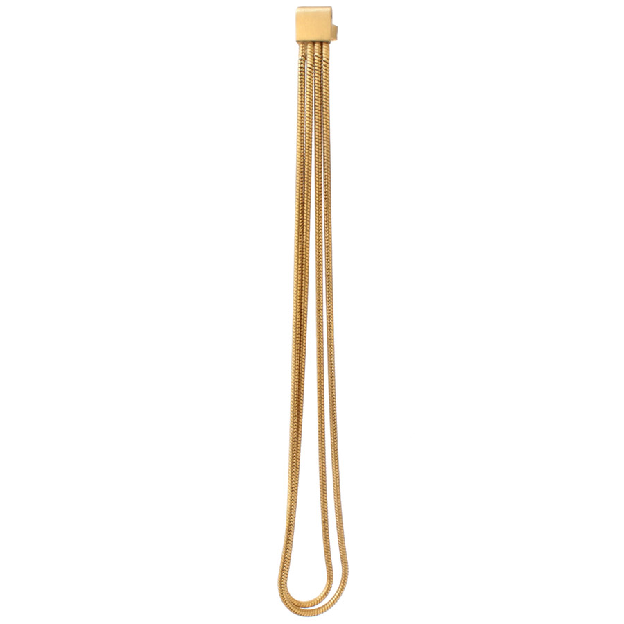 Boucle d'oreille chaine fine Serpent