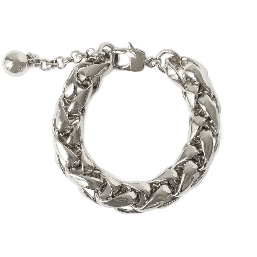 Bracelet chaîne épis argent