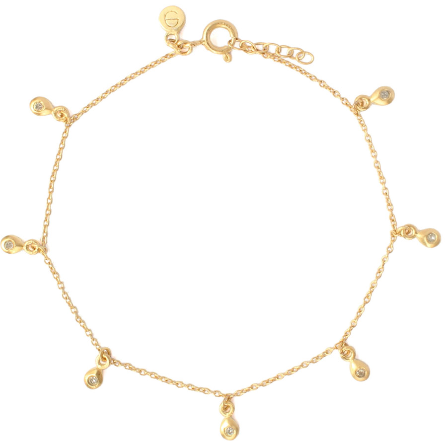 Bracelet diamants goutte