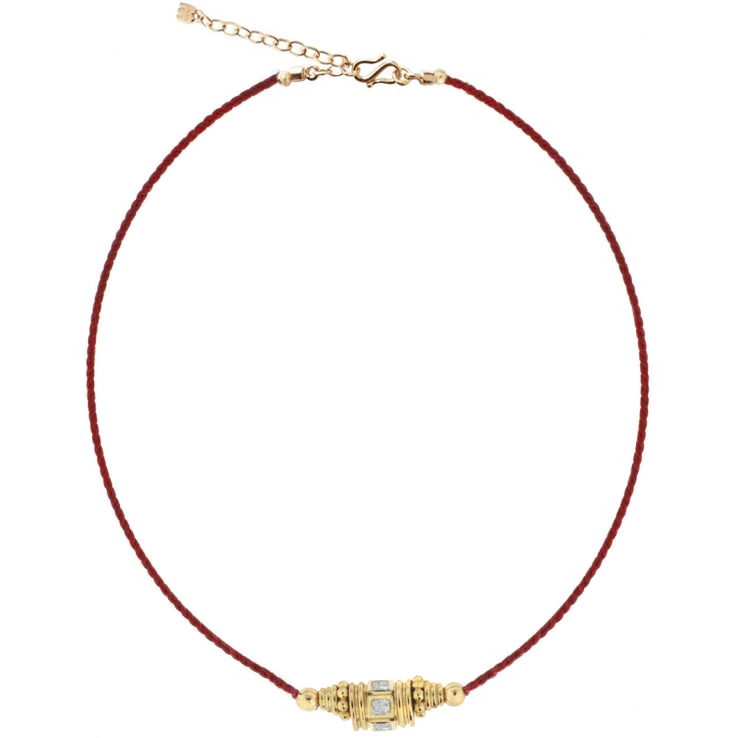 Ras de cou Rakhi rouge