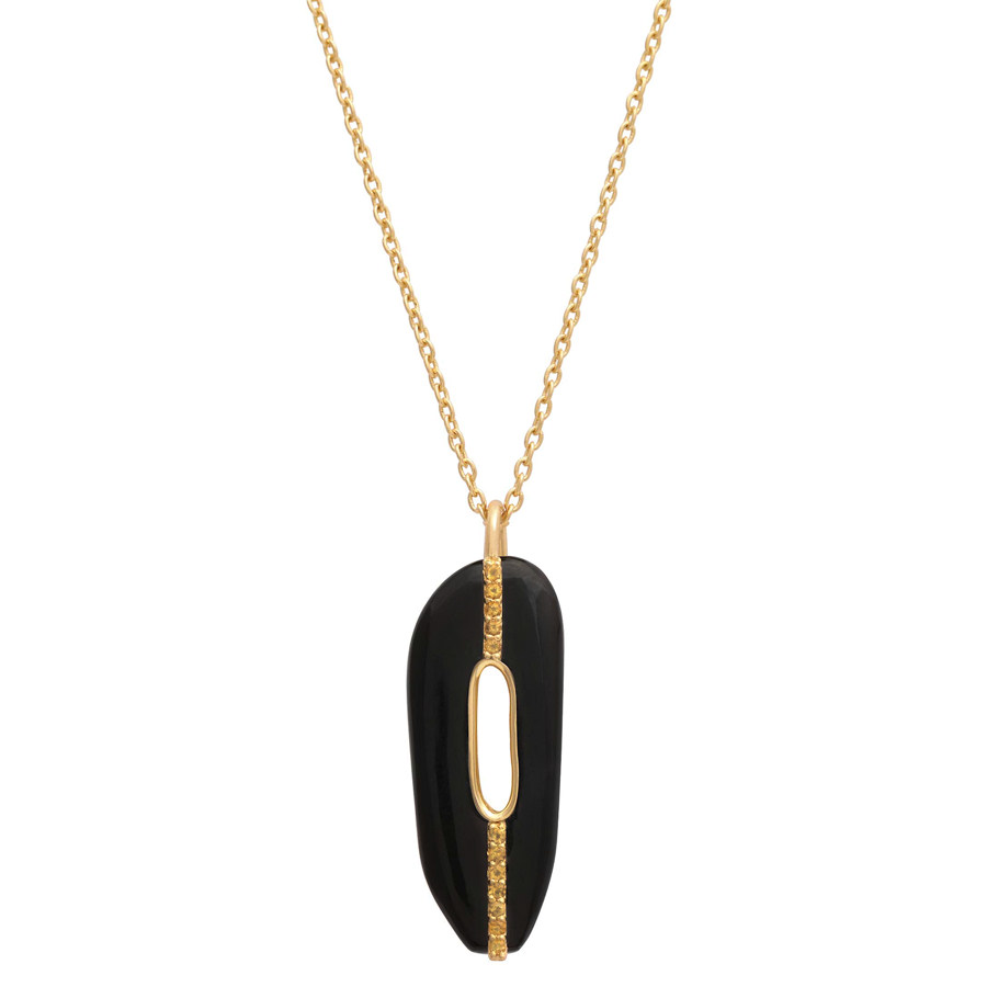 Collier Barbara Onyx et Citrine