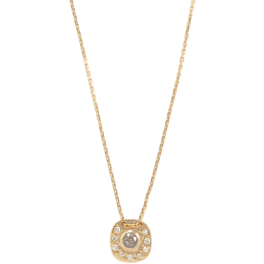 Collier Amulette or et diamants