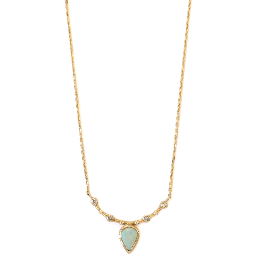 Collier or et opale Riou