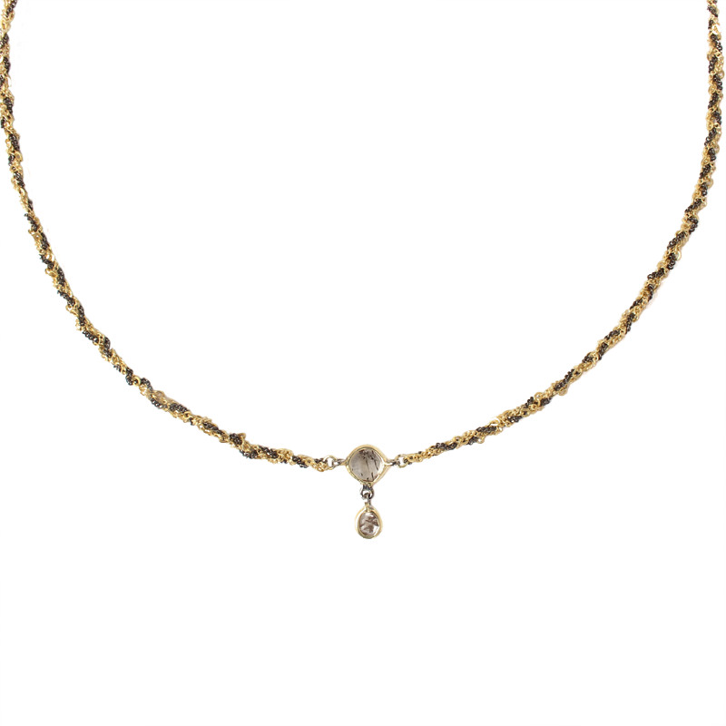 Collier Polki tressé