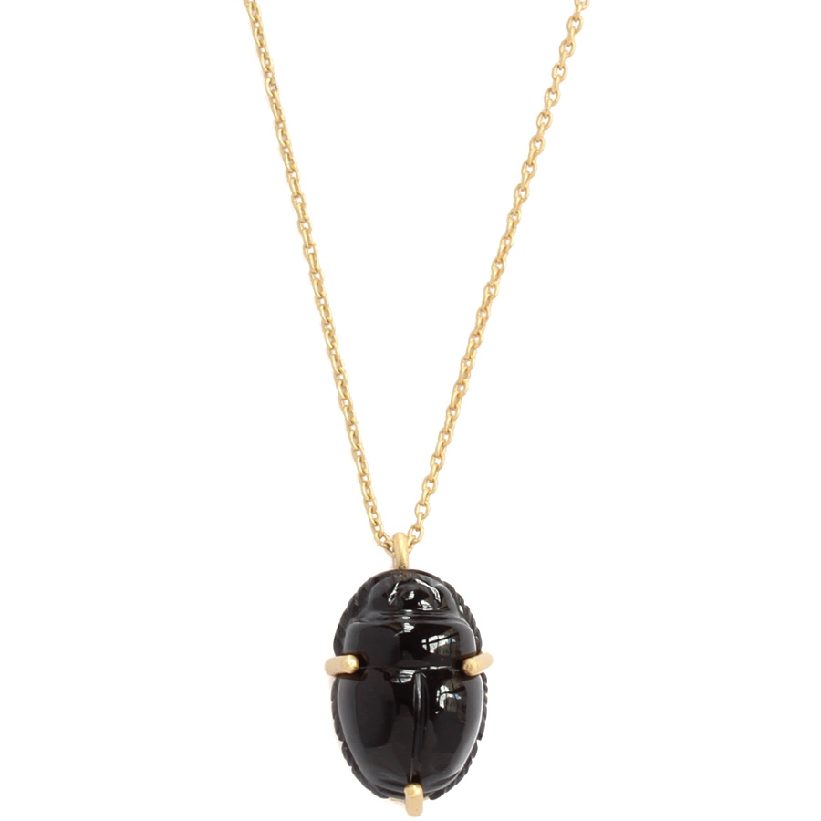 Collier Scarabée Onyx