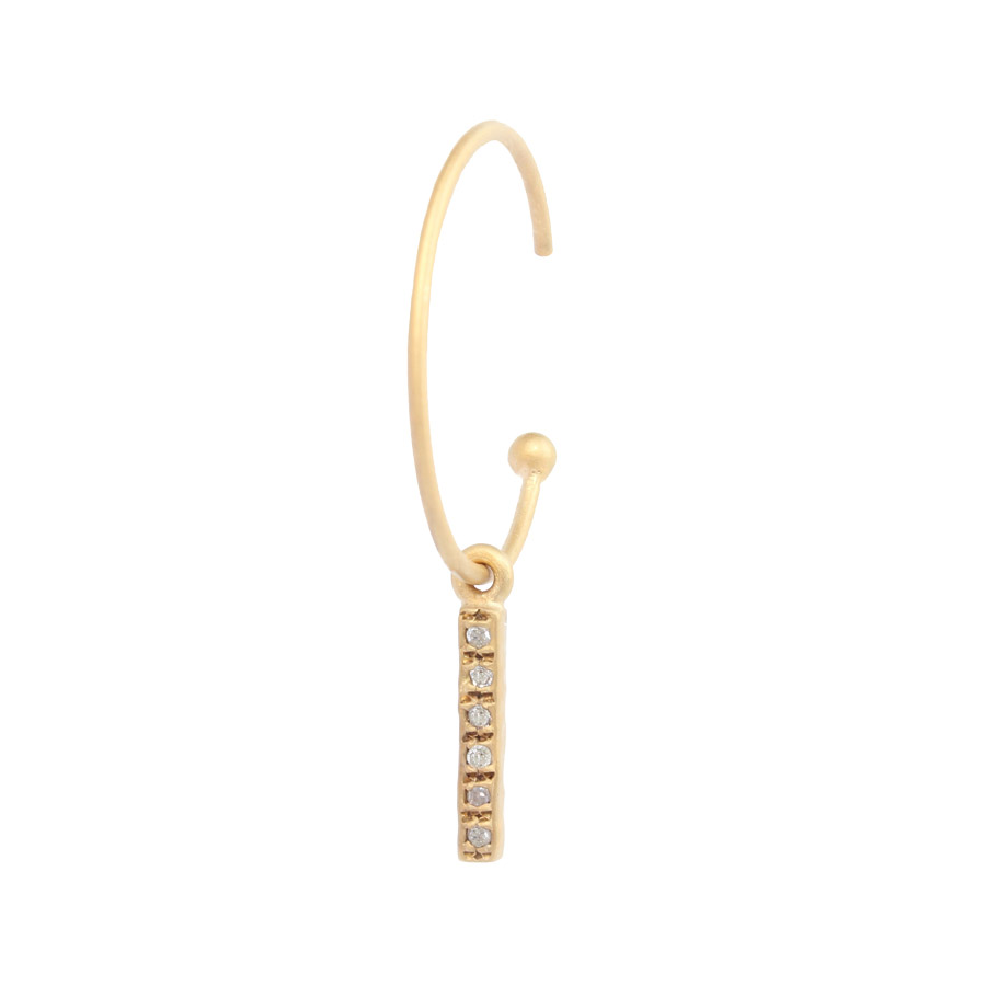 Mini créole barrette diamants