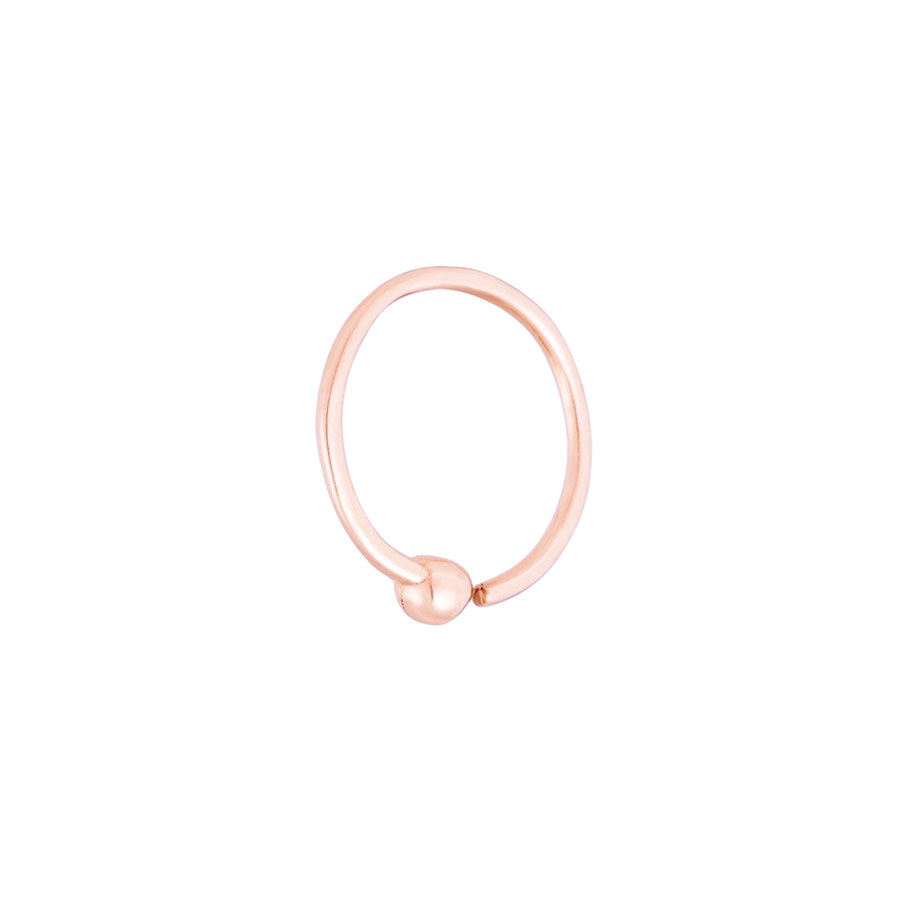 Mini créole en or rose