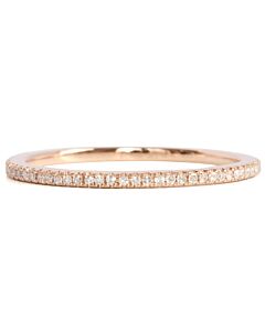 Alliance fine diamant or rose | alliance pour femme 