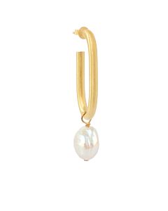 Boucle d'oreille Anneau Perle