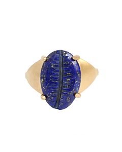 Bague coquillage lapis lazuli