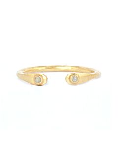 Bague ouverte diamants 