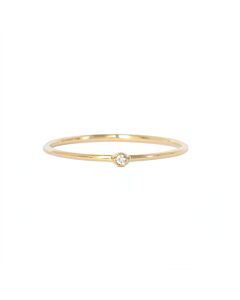 Bague de fiancaille | bague fine diamant or