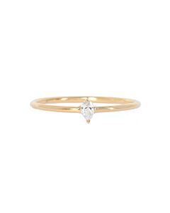 Bague marquise or | bague de fiancailles femme