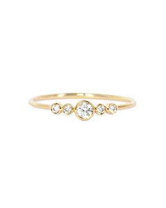 Bague de fiancaille | bague fine diamant or