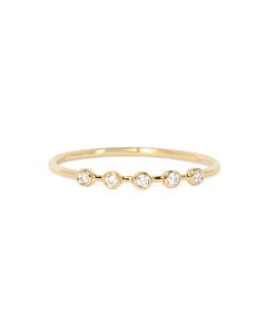 Bague de fiancaille | bague fine diamant or