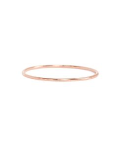 Bague fil d'or rose 