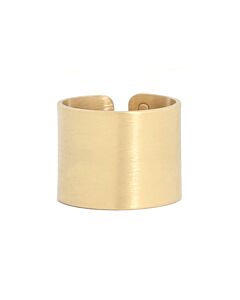 Bague jonc plate large 
