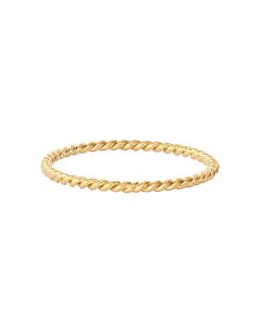 Bague torsad&eacute;e or