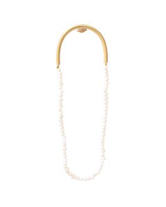 Boucle d'oreille anneau perles v&eacute;ritables