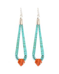 Boucles d'oreilles turquoise 