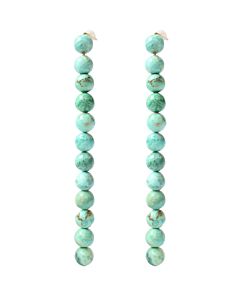 Boucle d'oreille Turquoises boule