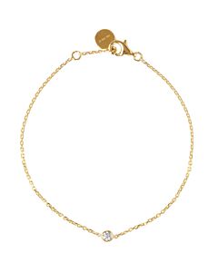 bracelet diamant solitaire| bracelet fin or et diamant