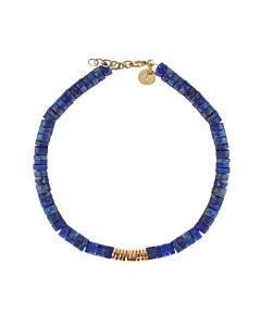 Bracelet Lapis Lazuli et dor&eacute;