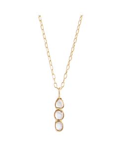 Collier 3 diamants Polki