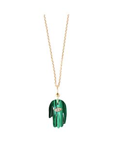 Collier main mudra malachite