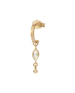 Mini cr&eacute;ole diamants et moonstone 