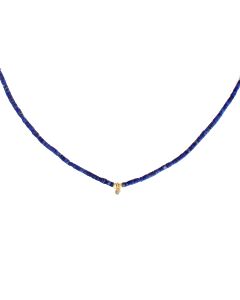 Collier lapis lazuli et diamant