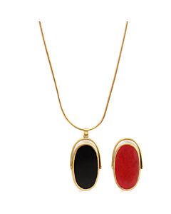 Collier Flip Onyx et Aventurine