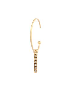 Mini cr&eacute;ole barrette diamants 