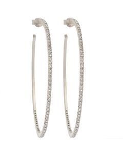 Cr&eacute;oles diamants argent