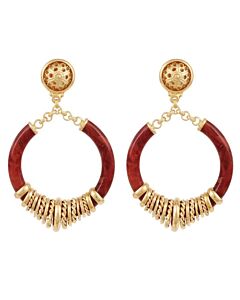 Boucles d'oreilles Mariza Brique