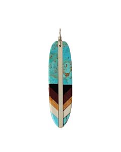 Pendentif Colibri Turquoise