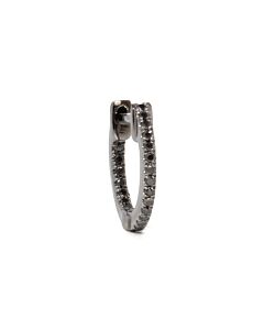 Cr&eacute;oles en or et diamant 8 mm | Boucle d'oreille diamants