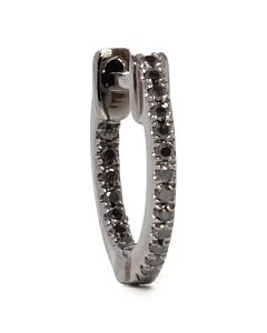 Cr&eacute;oles en or et diamant 10 mm | Boucle d'oreille diamants