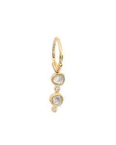 Cr&eacute;ole or et double diamants