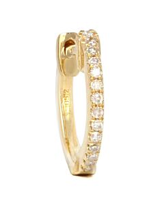 mini creole en or 18 carats et diamant