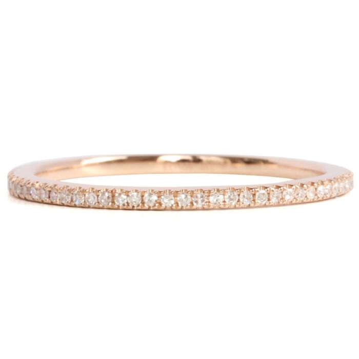 Alliance fine diamant or rose | alliance pour femme Alliance fine diamant or rose | alliance pour femme