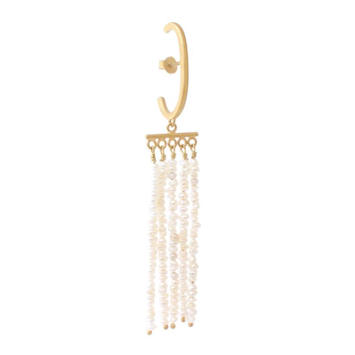 Boucle d'oreille perles pendantes
