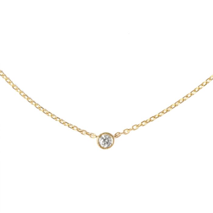  Collier or et diamant | Collier fin or femme 