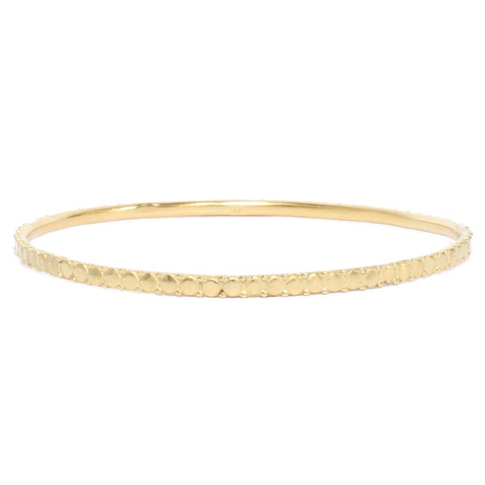 Bracelet jonc plaqué or | bracelet fin doré