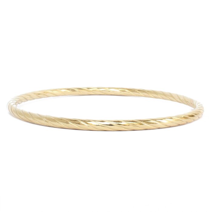 Bracelet Jonc plaqué or | bracelet doré femme