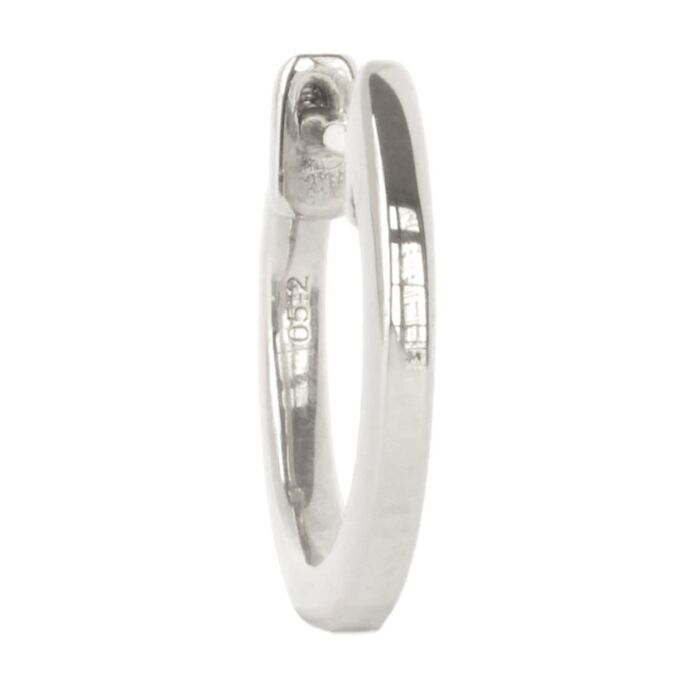 mini créole or blanc 18 carats diamètre 10 mm mini créole or blanc 18 carats diamètre 10 mm