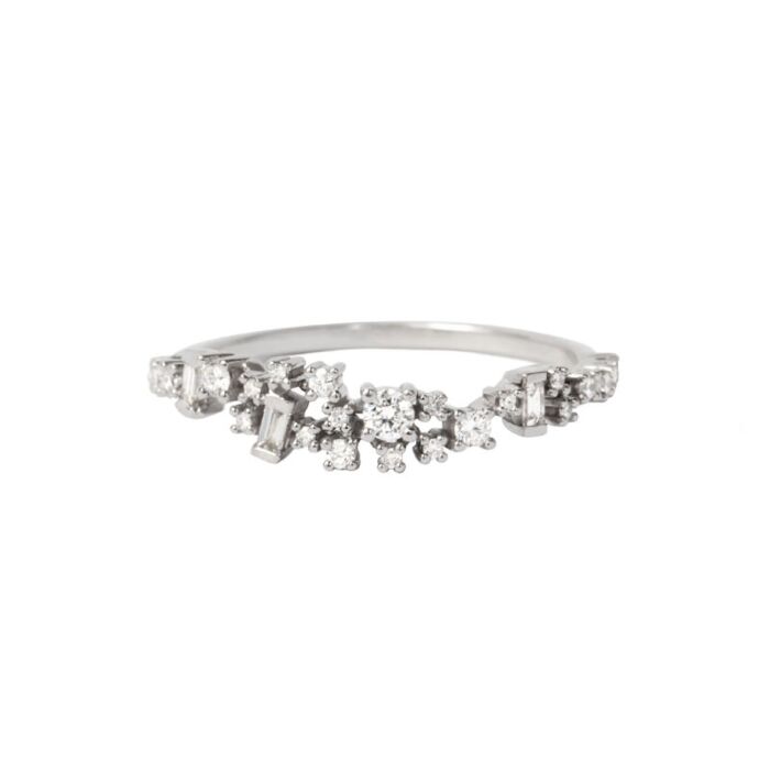 Bague en or blanc et diamant Bague en or blanc et diamant