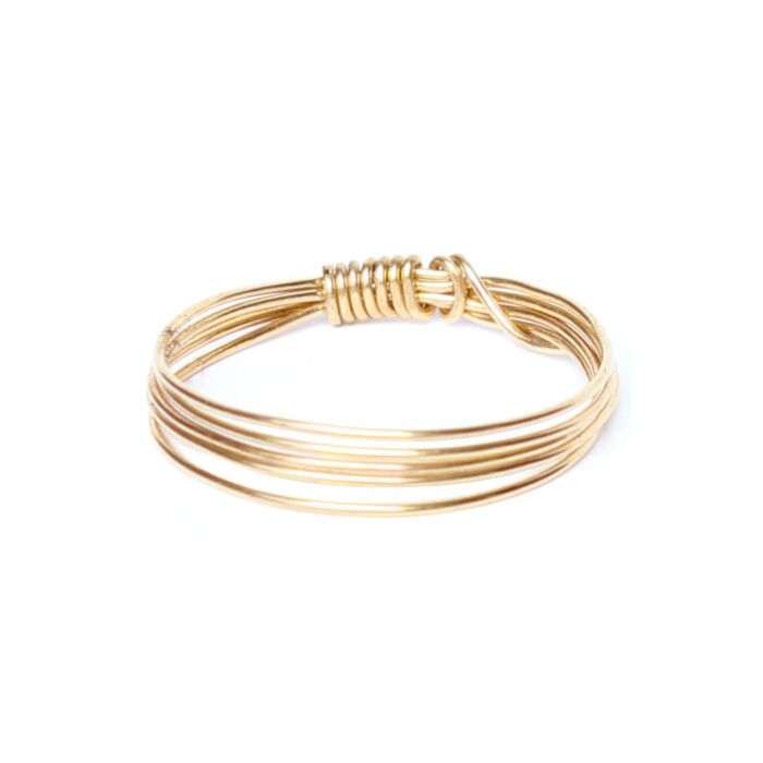 bague fil doré